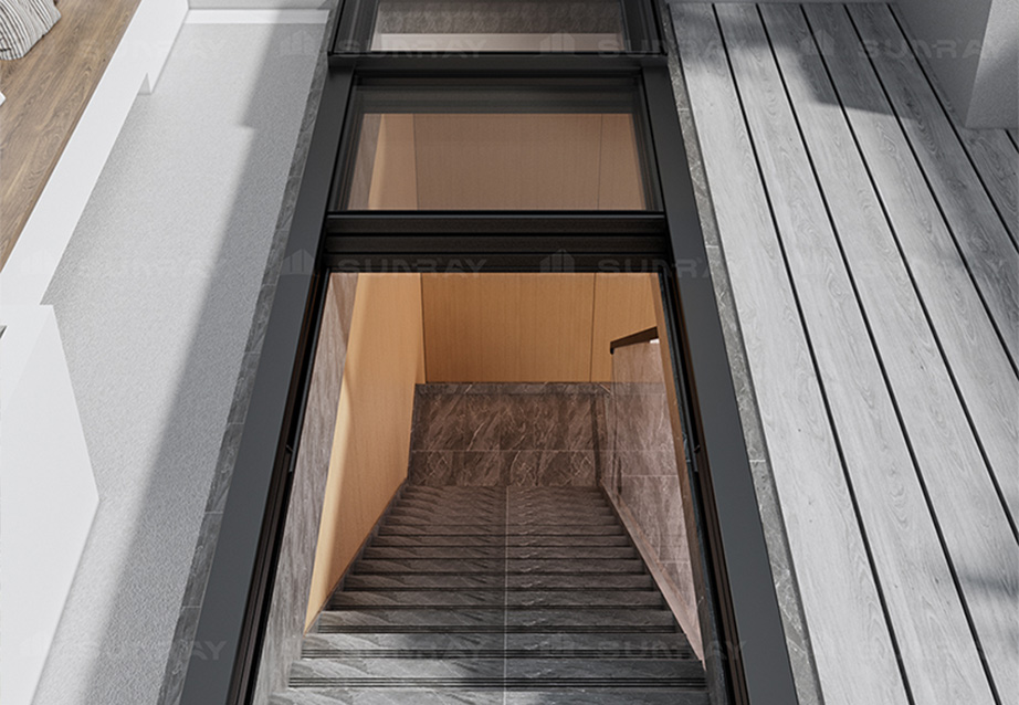 Retractable skylight