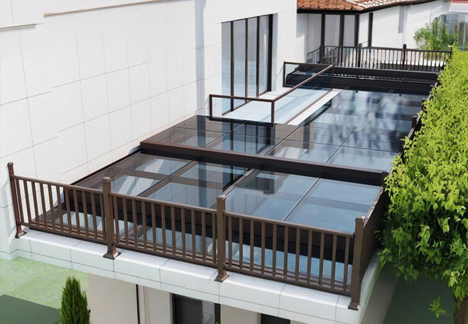 Medium sliding skylight