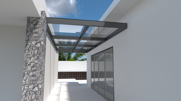 American villa glass porch remodeling
