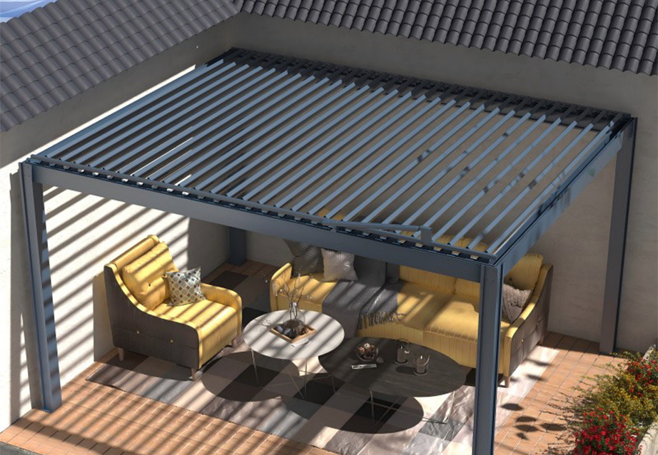 Louvered gazebo