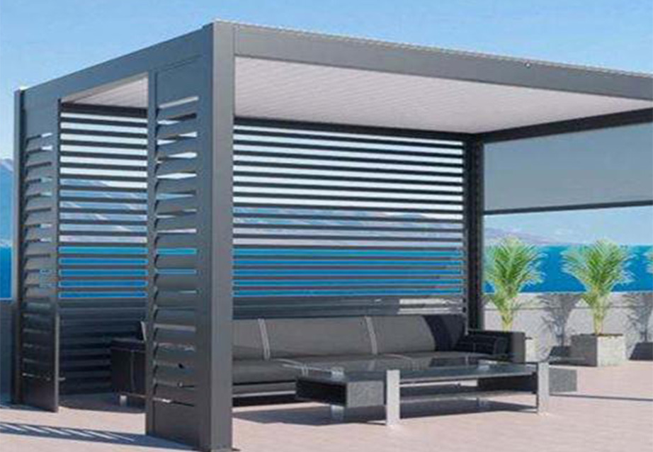 Louvered gazebo