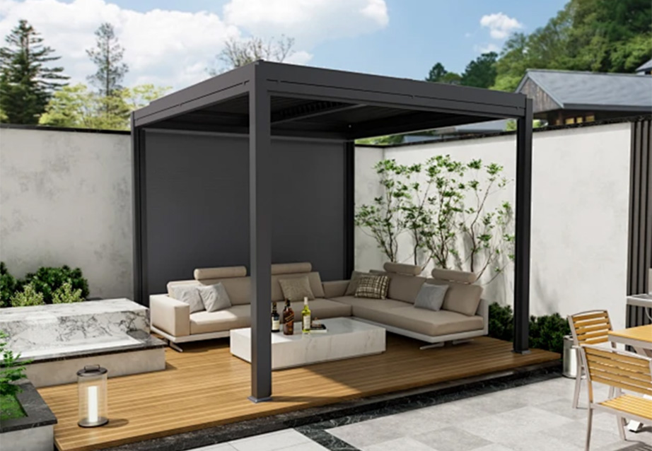 Louvered gazebo
