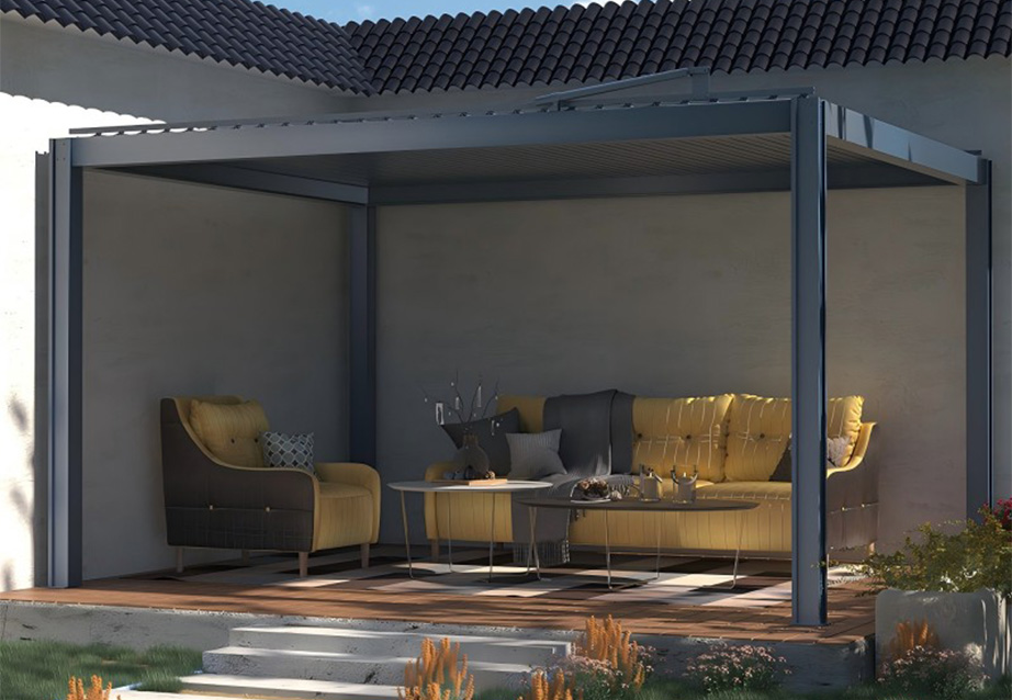 Louvered gazebo