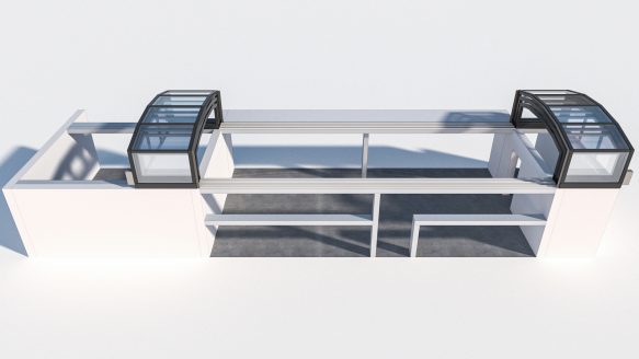 Mobile sunroom for high-end restaurant in Kenya