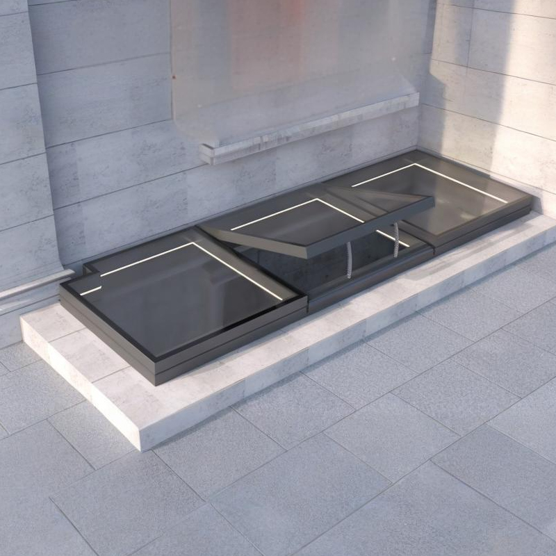 Thermal insulation Extremely narrow electric skylight