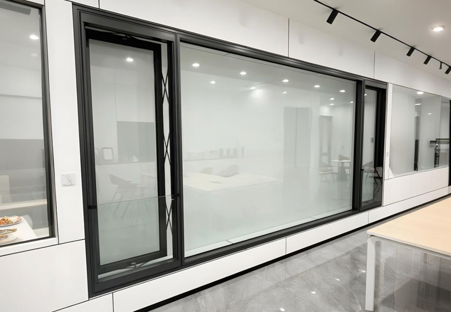 Electric push window
