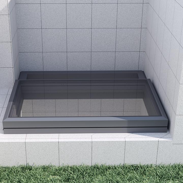 Thermal insulation Extremely narrow electric skylight