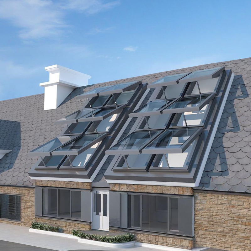 Thermal insulation Extremely narrow electric skylight
