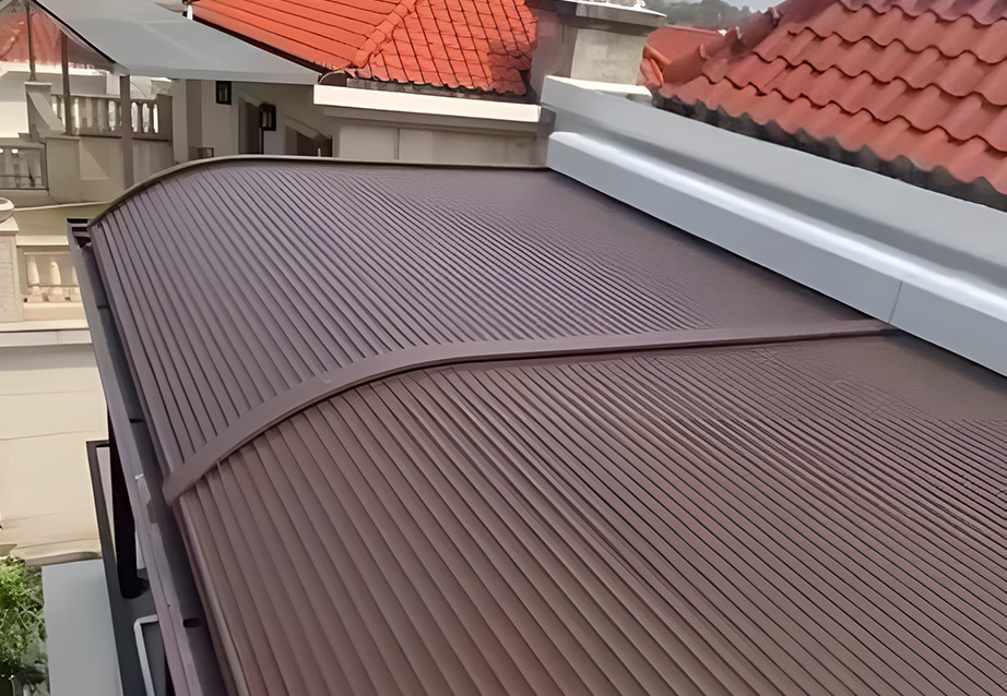 Outdoor aluminum alloy sunshade canopy
