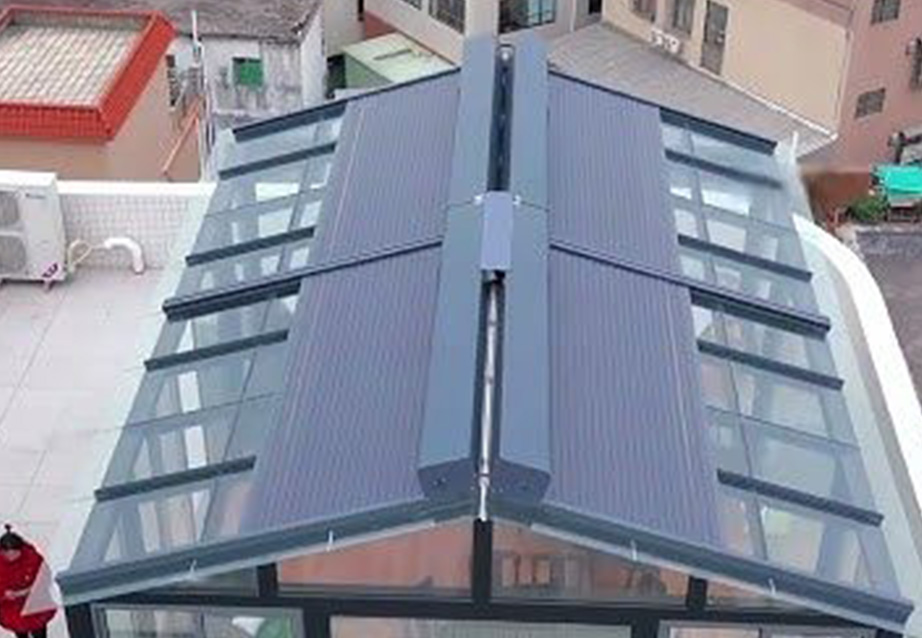 Outdoor aluminum alloy sunshade canopy